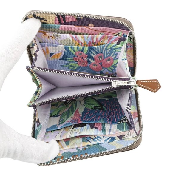 HERMES Azap compact silk in Epsom Etoupe - Picture 2 of 6